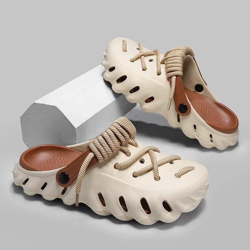 XIHAHA Slippers Men Summer Casual Shoes Outdoor Platform Sandals Comfortable Soft Sole Beach Designer Sea Slippers Womens